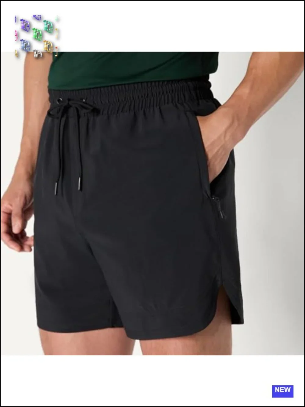 Men's Athletic Performance Stretch Woven Gym Shorts 6